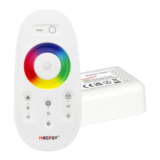 MiBoxer Mi-Light FUT027 Mode D'emploi