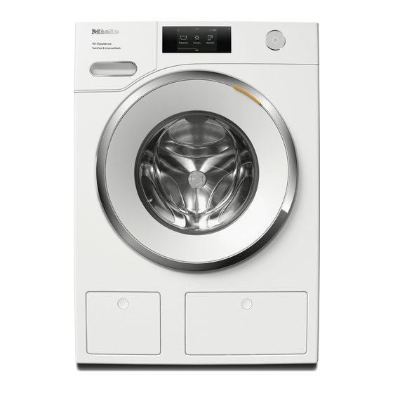 Miele WXR 860 Instructions D'utilisation Et D'installation