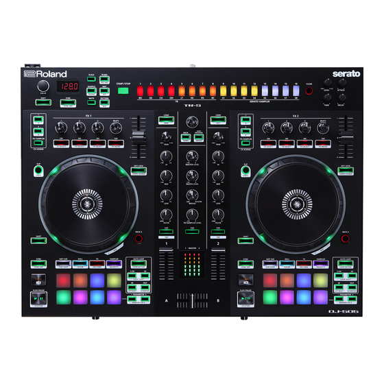 Roland Serato DJ-505 Guide De Démarrage