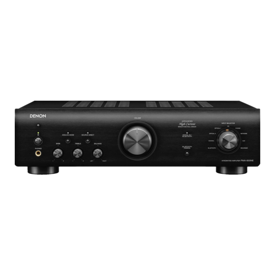 Denon PMA-600NE Guide De Démarrage Rapide