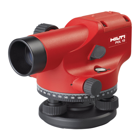 Hilti POL 10 Mode D'emploi