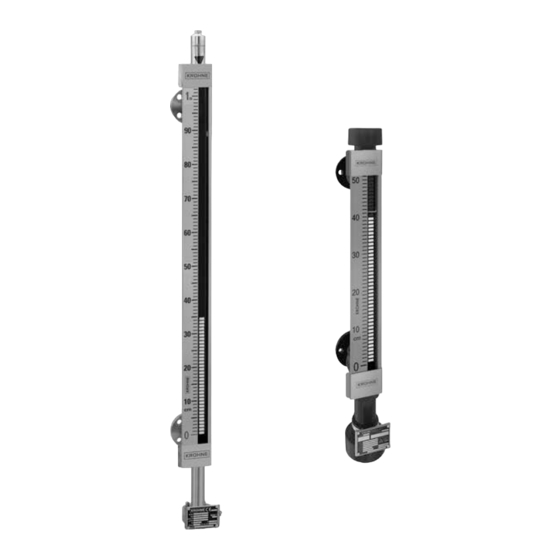 KROHNE BM26A-1000 Notice Technique