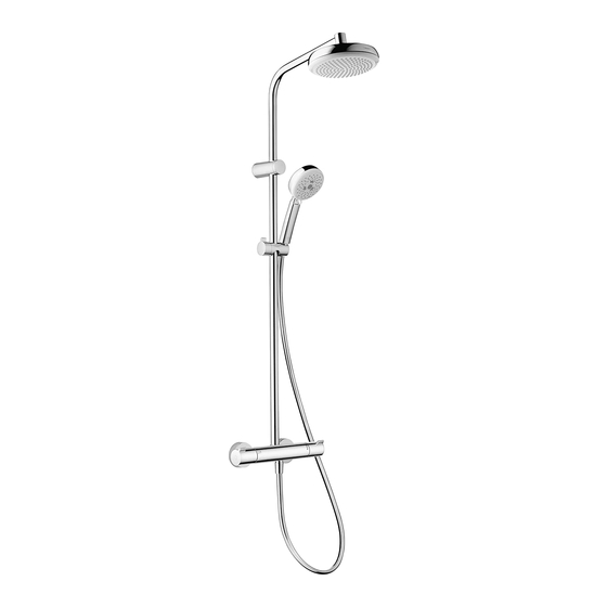 Hansgrohe MyClub 180 Showerpipe 26735400 Mode D'emploi / Instructions De Montage