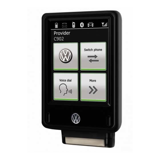 Volkswagen Touch Phone-Kit Manuels