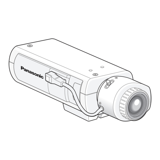 Panasonic WV-CP630/G Guide D'installation