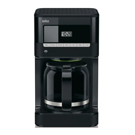 Braun KF7000 Instructions