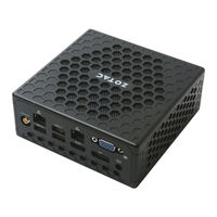 Zotac ZBOX CI327nano Guide D'installation Rapide