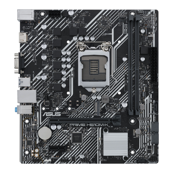 Asus PRIME H510M-K Mode D'emploi