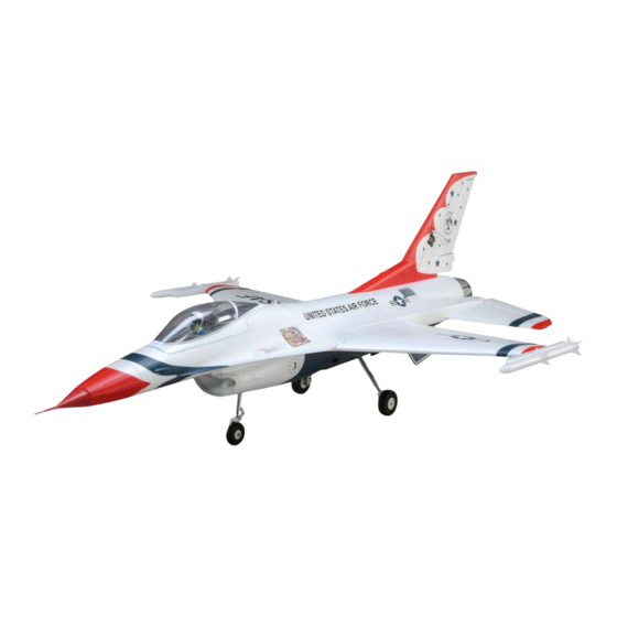 Horizon Hobby E-FLITE Thunderbird F-16 Manuel D'utilisation