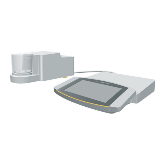 Sartorius Cubis MCA Série Mode D'emploi