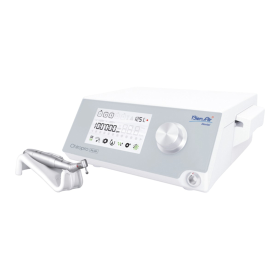 Bien-Air Dental CHIROPRO PLUS 3rd Gen Instructions D'utilisation