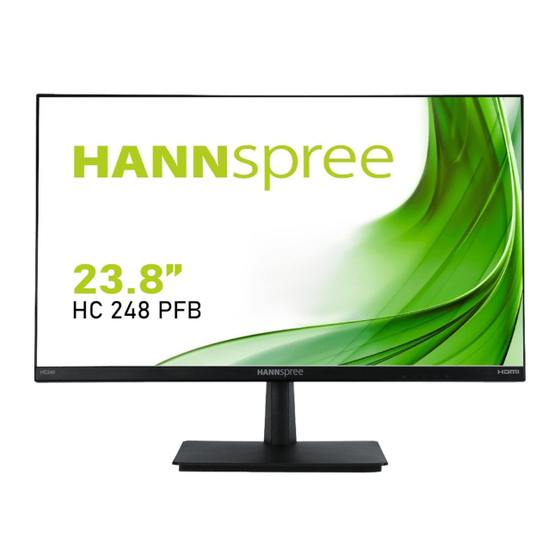 HANNspree HC248PFB Manuel De L'utilisateur