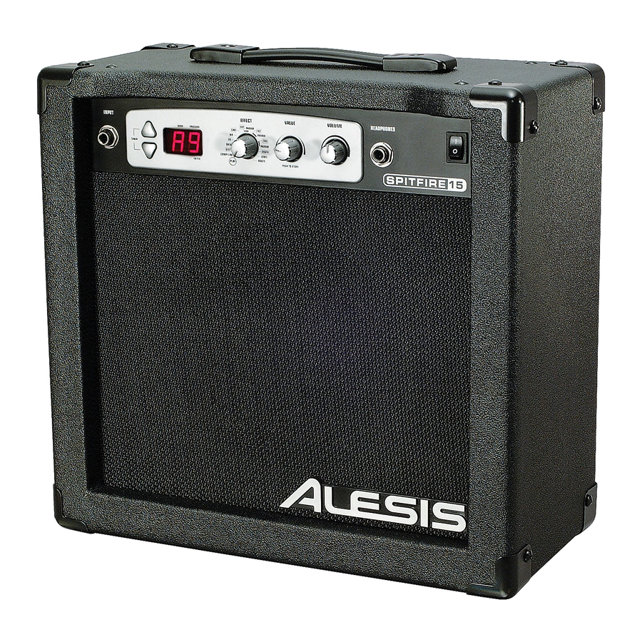 Alesis SPITFIRE 15 Mode D'emploi