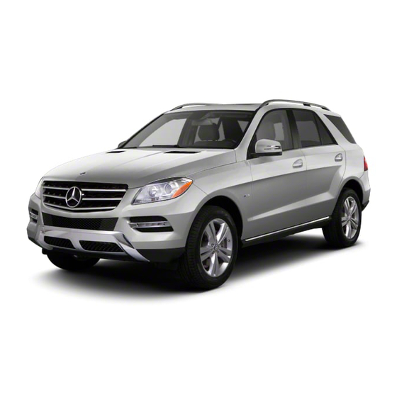 Mercedes-Benz ML 300 4MATIC BlueEFFICIENCY Manuels