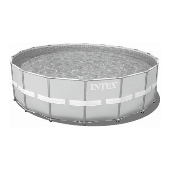 Intex Piscine Ultra Frame Additif Au Manuel D'utilisation