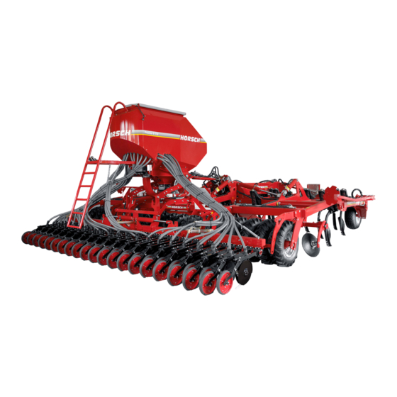 horsch Pronto 3 TD Manuel D'utilisation