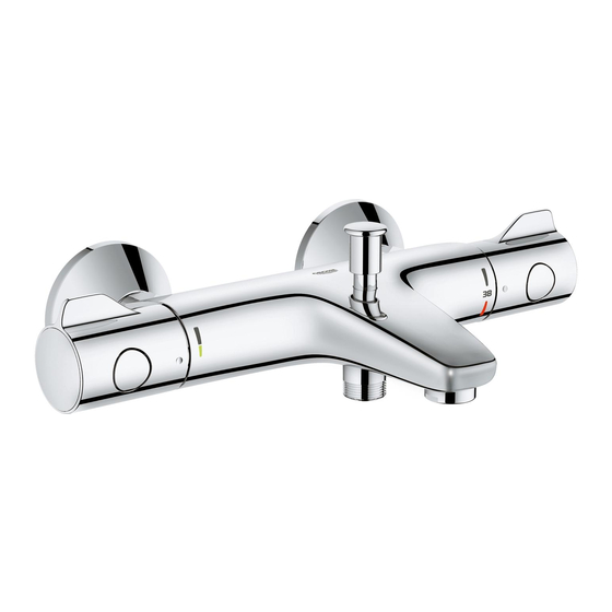 Grohe GROHTHERM 800 34 558 Instructions De Montage