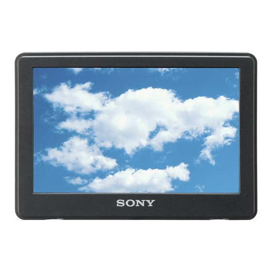 Sony CLM-V55 Mode D'emploi