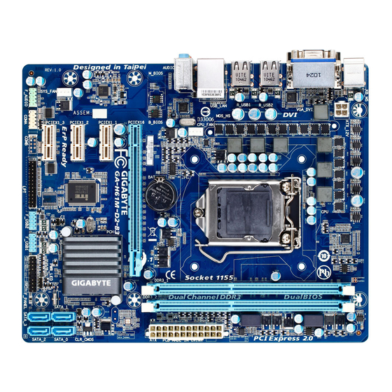 Gigabyte GA-H61M-D2-B3 Manuel D'utilisation