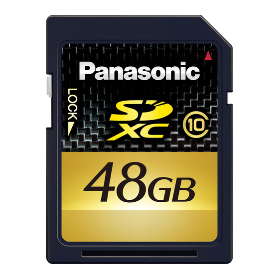 Panasonic RP-SDW64GE1K Mode D'emploi