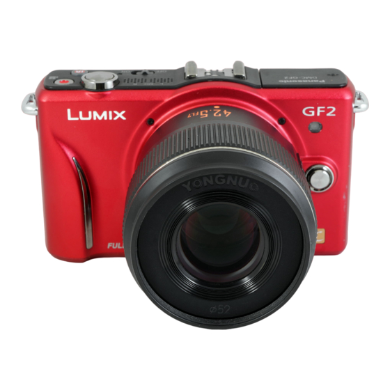 Panasonic Lumix DMC-GF2C Mode D'emploi De Base
