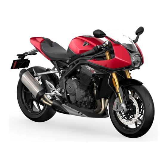 Triumph Speed Triple 1200 RR 2021 Manuel Du Propriétaire