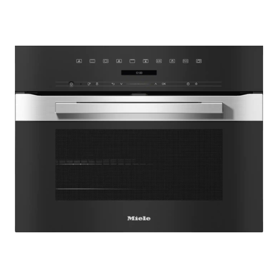 Miele H 7244-60 BP Mode D'emploi Et Instructions De Montage