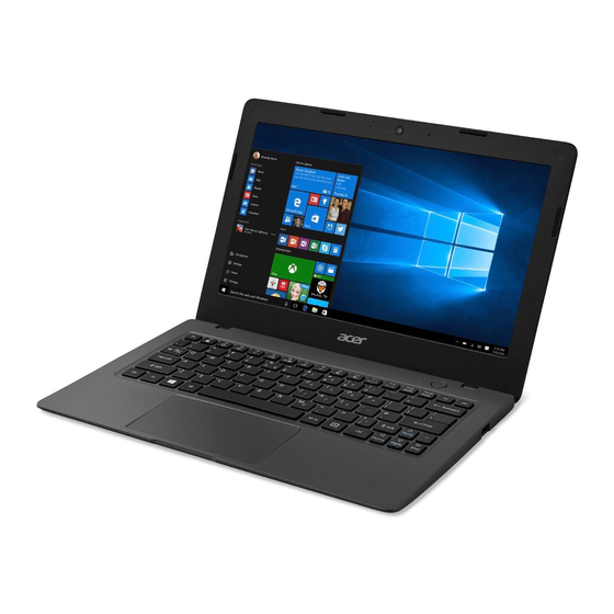 Acer Aspire One Cloudbook 11 Manuel D'utilisation