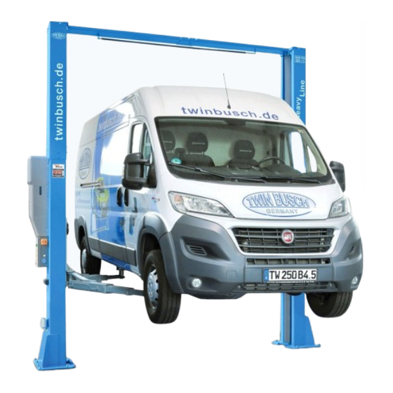 twin busch TW 250 B4.5 Manuel D'installation, D'utilisation Et D'entretien