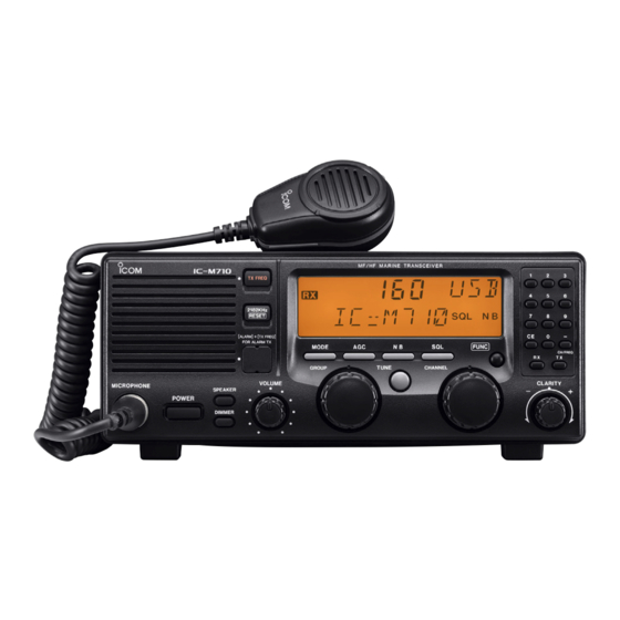 Icom iM710 Manuel D'instructions