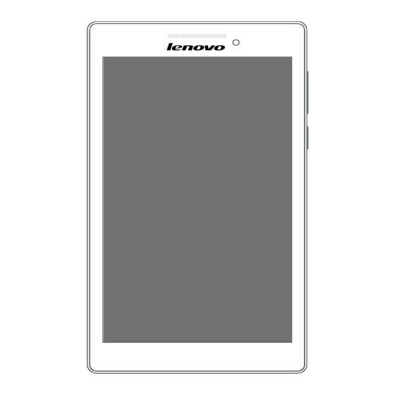 Lenovo TAB 2 A7-20F Guide De L'utilisateur