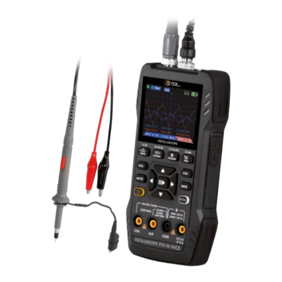 PCE Instruments PCE-OC 50 Mode D'emploi