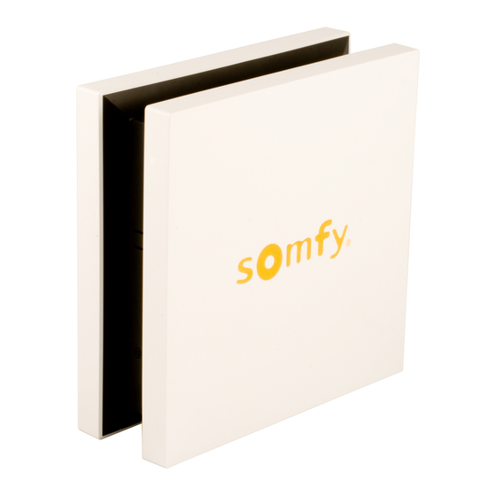 SOMFY TaHoma Notice D'installation