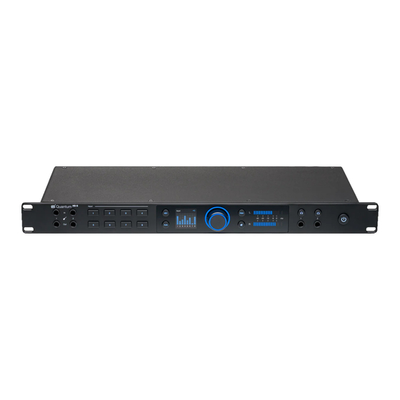 PRESONUS Quantum HD 8 Guide Rapide