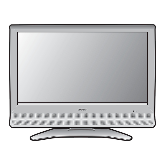 Sharp LC-26SH10U Mode D'emploi