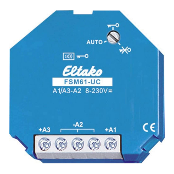 Eltako electronics FSM61-UC Mode D'emploi