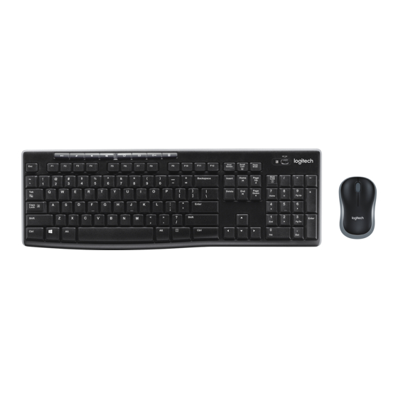 Logitech WIRELESS COMBO MK270 Guide D'installation