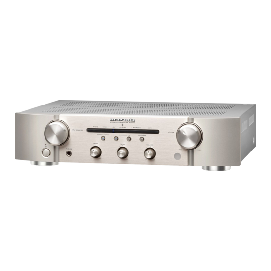 Marantz PM5005 Manuel De L'utilisateur