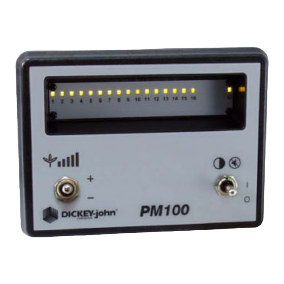 Dickey-John PM100 Manuel D'utilisation