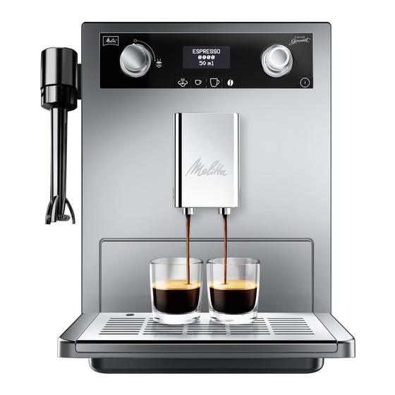 Melitta CAFFEO GOURMET Guide D'utilisation