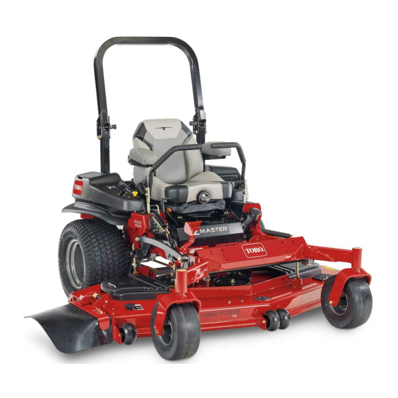 Toro Z Master Professional 6000 Serie Manuel De L'utilisateur