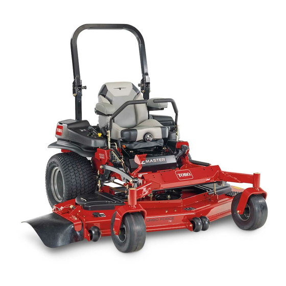 Toro Z Master Professional 6000 Serie Manuel De L'utilisateur