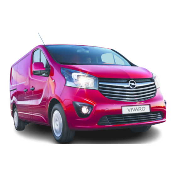 Opel VIVARO 2015 Manuels