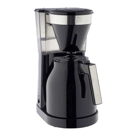Melitta Easy Therm Mode D'emploi