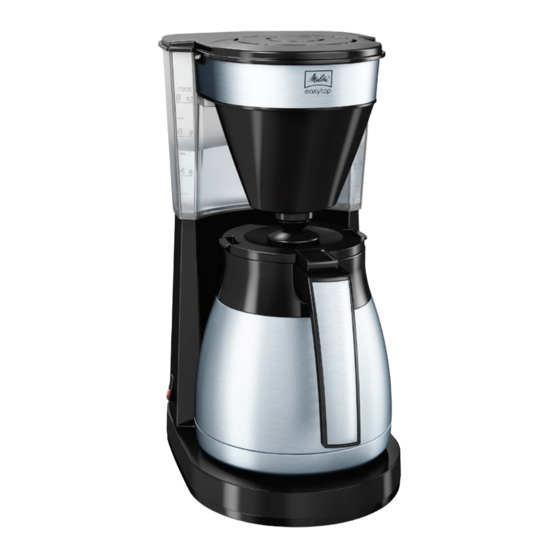 Melitta Easy Therm Mode D'emploi