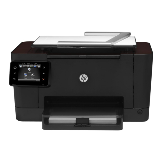 HP TOPSHOT LASERJET PRO M275 Guide D'installation