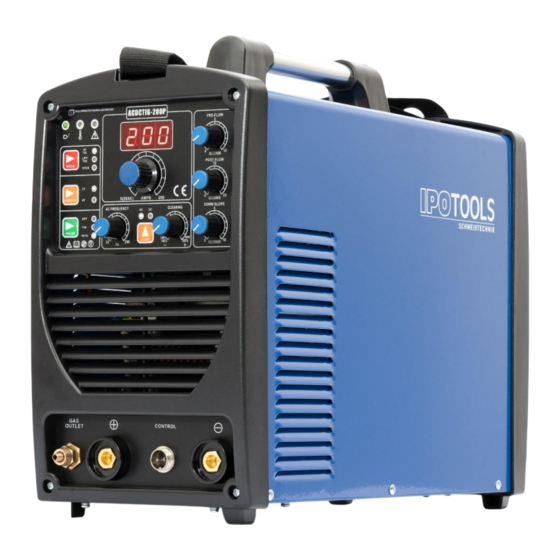 IPOTOOLS ACDCTIG-200P Instructions D'utilisation Originales