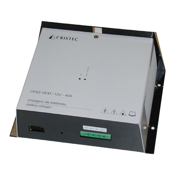 Cristec CPS2 OEM 12V/40A Manuels