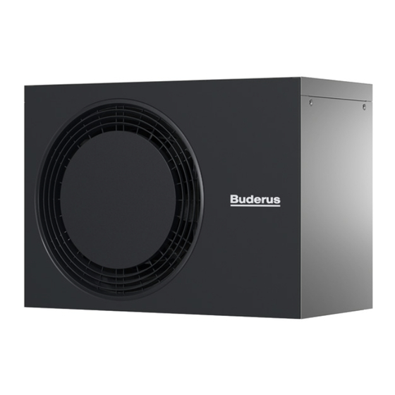 Buderus Logatherm WLW-10 MB AR Notice D'installation