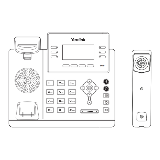 Yealink SIP-T4 Série Guide Rapide